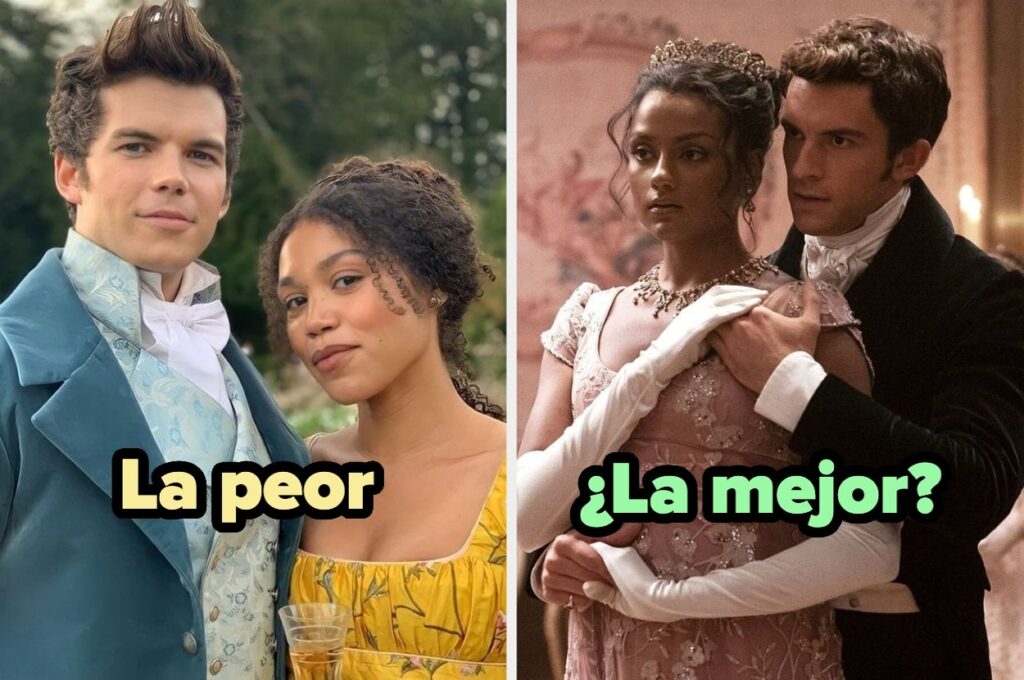 Todas las parejas de Bridgerton ordenadas de la peor a la mejor