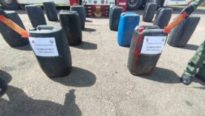 Tres detenidos tras incautación de 1.700 litros de diésel en el PAC «La Romana»