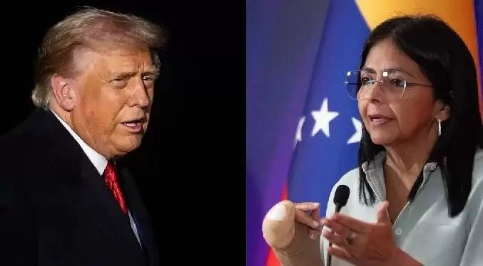 Trump anuncia que tuvo una "conversación" con Delcy Rodríguez