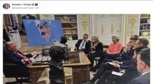 Trump difunde imagen con IA con Venezuela como parte de EEUU
