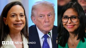 Trump elogia a la presidenta de Venezuela, Delcy Rodríguez, tras mantener una charla un día antes de reunirse con la líder opositora María Corina Machado