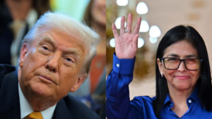 Trump niega conflicto con Delcy Rodríguez: «Buena relación»