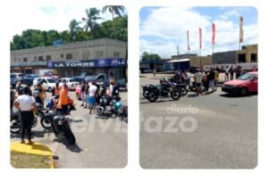 Una embarazada lesionada en colisión moto – vehículo cerca de la Redoma Cruz de Los Choferes