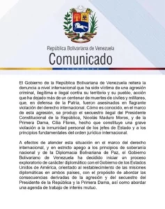 Venezuela anuncia un “proceso exploratorio de carácter diplomático” con Estados Unidos