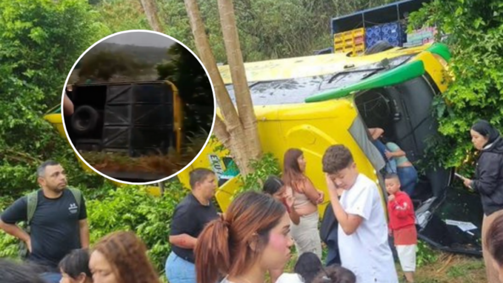 Video | Grave accidente de tránsito de bus que cubría la ruta Sabanalarga