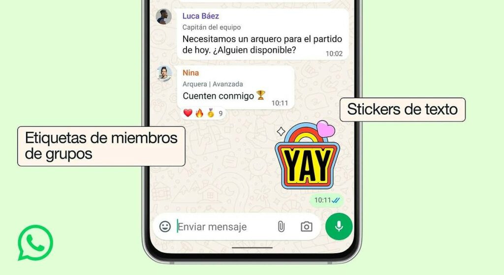 Whatsapp propone convertir cualquier palabra en un 'sticker'