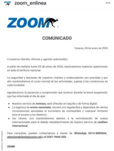 Zoom reactiva sus operaciones tras una breve suspensión en sus oficinas