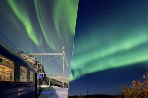 así es una de las caza de auroras boreales más extremas de Noruega