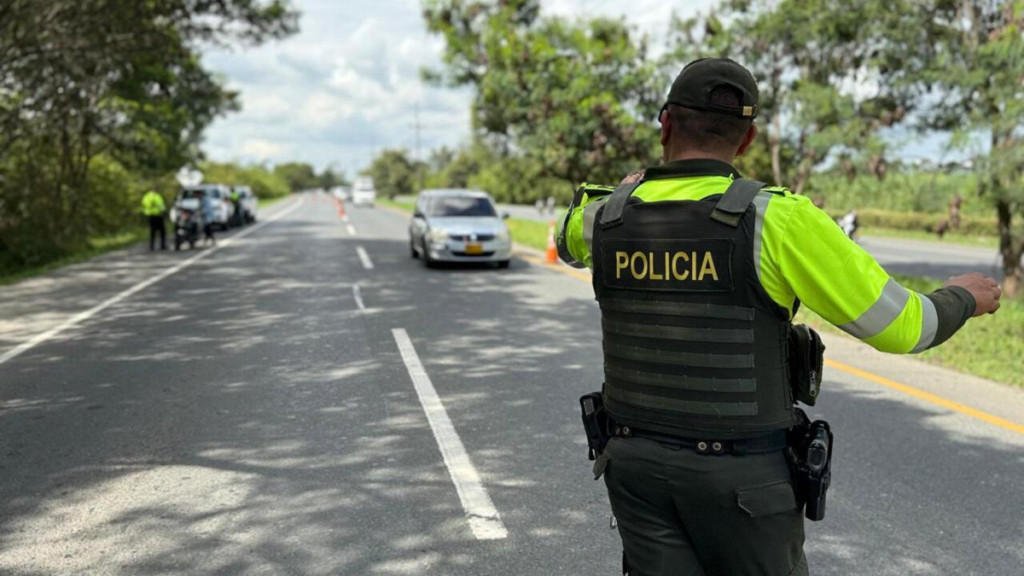 drones, radares y 150 agentes blindaron las vías del Valle del Cauca en el Puente de Reyes