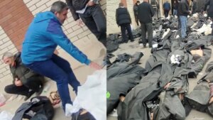 el video estremecedor que mostró cadáveres amontonados frente a una morgue