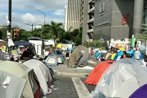 hace 12 años en el desalojo de las protestas frente a la ONU.