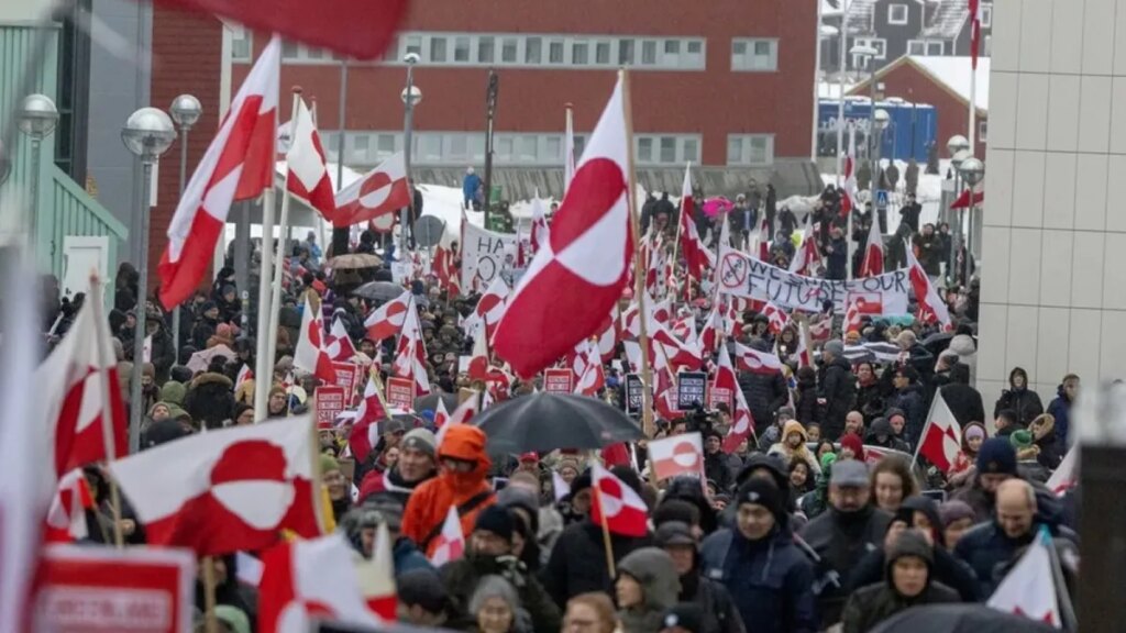 marchas en Groenlandia y confrontación de Emmanuel Macron