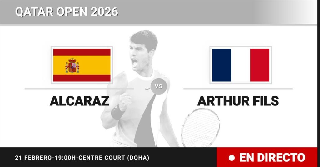 Carlos Alcaraz - Arthur Fils, en directo hoy: sigue el partido de Qatar Open