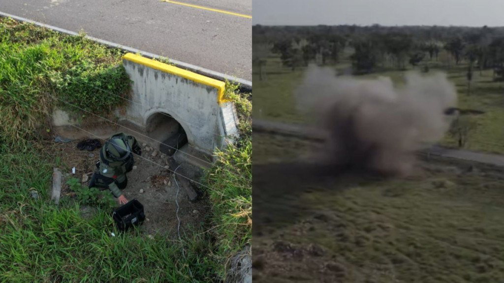 Ejército Nacional de Colombia ubicó y destruyó un artefacto explosivo instalado por el Eln en Arauca: estaba debajo de una carretera
