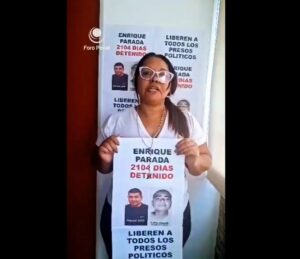 Esposa de Enrique Naurix Parada exige su libertad tras más de 2100 días de detención arbitraria (Video)