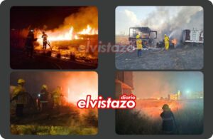 Faena agotadora: Bomberos Estación El Tigre atendieron cuatro incendios de vegetación el lunes 9 de febrero