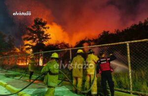 Incendio de vegetación en parque de Guanta requirió la actuación de cinco Cuerpos de Bomberos y 180.000 litros de agua