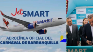 JetSmart comienza operación de la nueva ruta Bogotá–Barranquilla como aerolínea oficial del Carnaval
