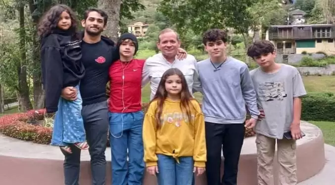 Juan Pablo Guanipa ve a su familia después ocho meses detenido