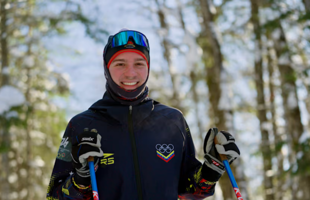 Nicolás Claveau debutó en los Juegos Olímpicos de Invierno