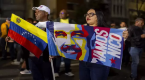 Oficialismo marcha en Caracas a un mes de la captura de Maduro