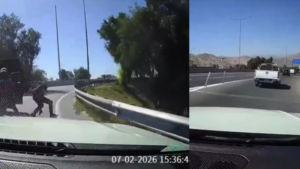 Pareja en Chile frustró intento de robo en plena autopista con peligrosa maniobra: quedó grabado en video
