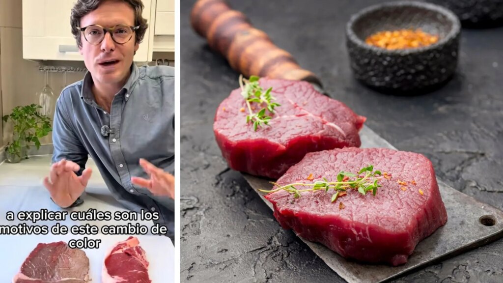 Un experto responde a la diferencia de colores que existe entre los filetes: "Se debe al hierro"