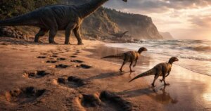 Unas huellas bajo la marea revelan que los dinosaurios sobrevivieron en Sudáfrica hasta hace 132 millones de años, mucho más de lo que se creía