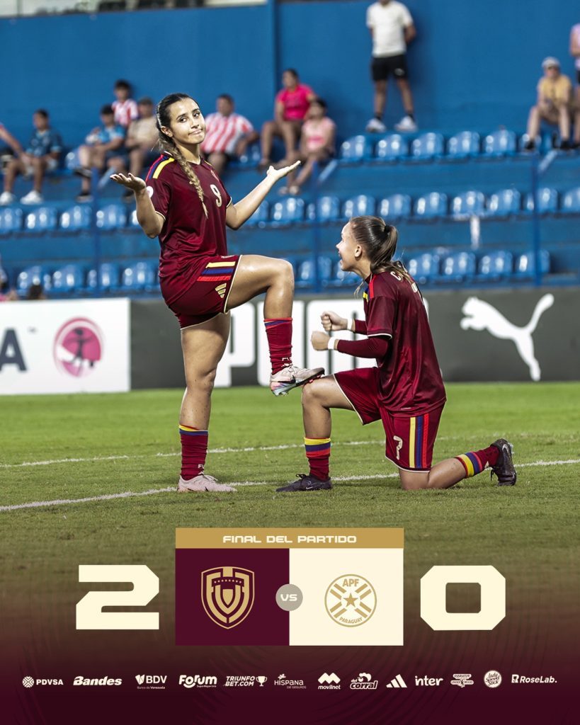 Vinotinto Sub-20 femenina venció a Paraguay y avanzó a la fase final del Sudamericano