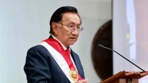 el congresista José María Balcázar fue elegido como presidente interino tras la salida de José Jeri