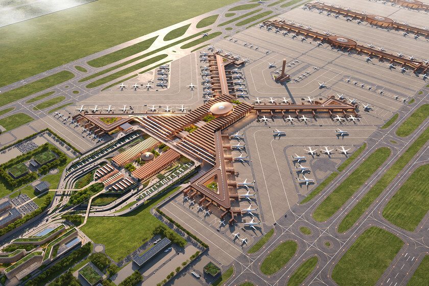 su diseño no pasará desapercibido desde el aire