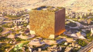 suspenden la construcción de su rascacielos faraónico en forma de cubo