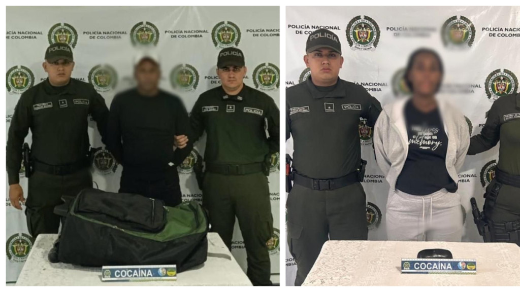 un hombre la ocultaba en una maleta doble fondo con destino a Chile, y una mujer la portaba hacia Italia