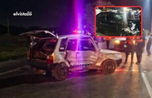 Anzoátegui: Once lesionados dejó accidente entre Corolla y Fiat Uno cerca del Peaje de Mesones