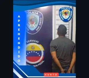 Capturado sujeto por hurto de vehículo en San Diego 