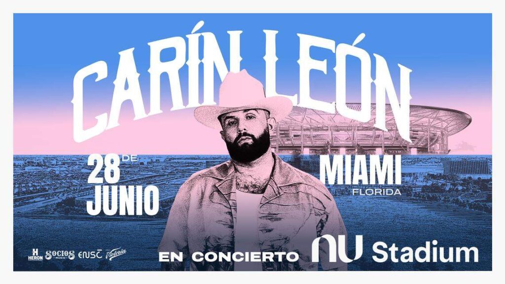 Carín León 2026: Primer concierto en el Nu Stadium del Inter Miami