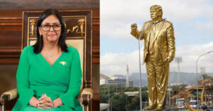 Delcy asegura que estatua de Trump en la autopista es parte de su plan para liberar a Maduro – El Chigüire Bipolar