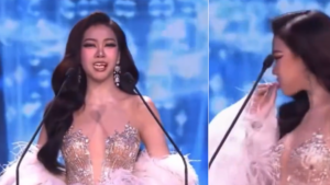 El incómodo momento que vivió candidata del Miss Grand Tailandia al perder sus carillas dentales en plena pasarela