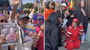 Familiares realizan viacrucis frente al TSJ para exigir libertad de trabajadores de Pdvsa detenidos