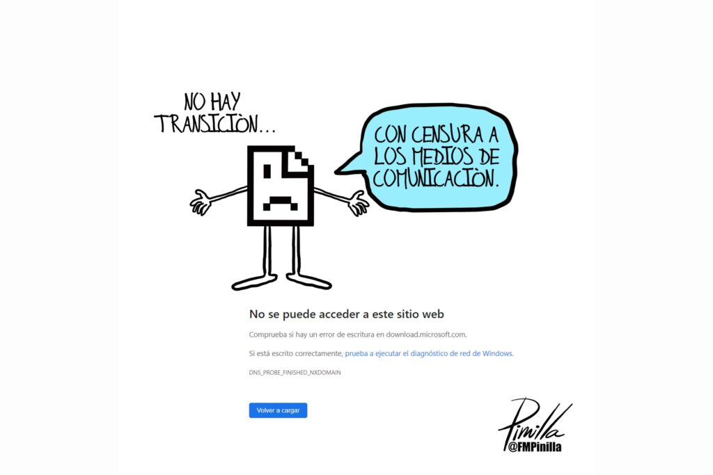 Fernando Pinilla: ¡Basta de bloqueos a sitios web informativos y redes sociales!