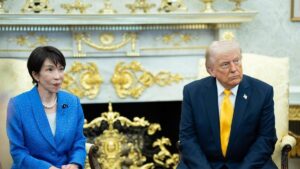 La prensa nipona destaca la «incomodidad» de Takaichi en el momento Pearl Harbour de Trump