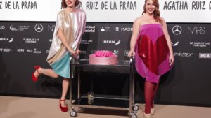 La tarta de queso que protagonizó el desfile de Agatha Ruiz de la Prada en la última edición de la Mercedes-Benz Fashion Week de Madrid