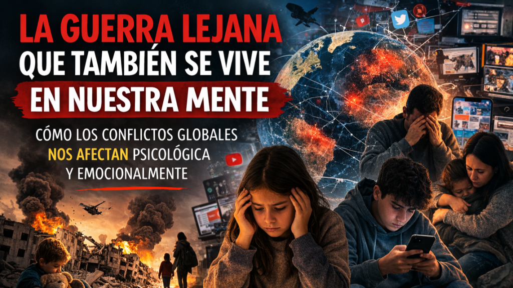 Las guerras, aunque lejanas, tienen un impacto psicológico