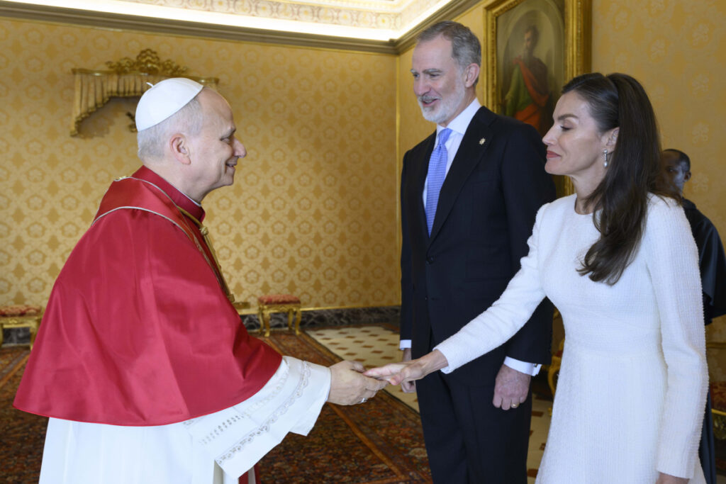 León XIV y los reyes de España se reunieron durante casi una hora