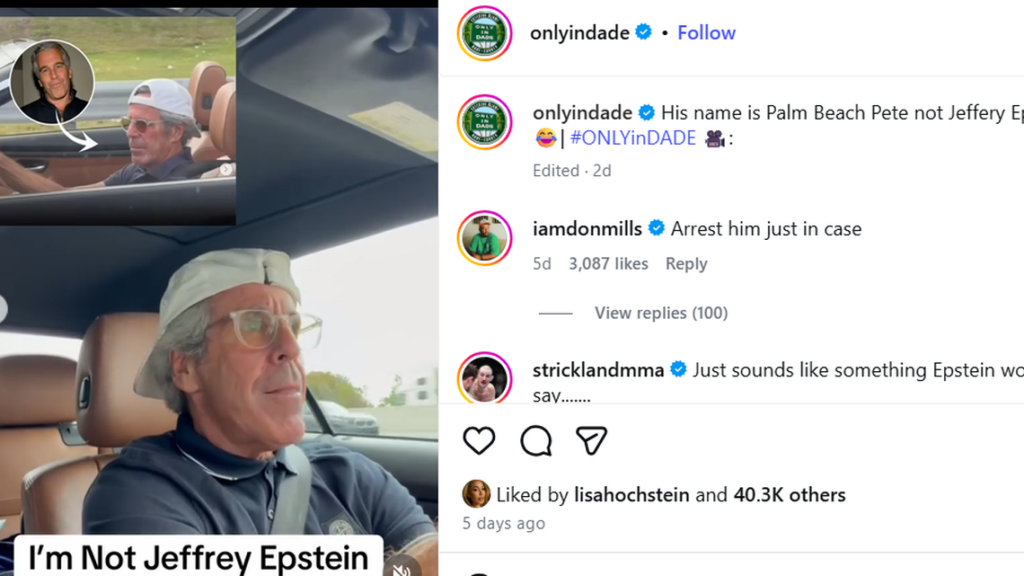 Palm Beach Pete: el hombre parecido a Jeffrey Epstein