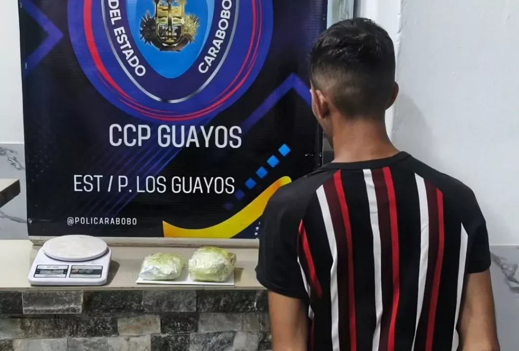 Policarabobo capturó a sujeto con droga en Los Guayos