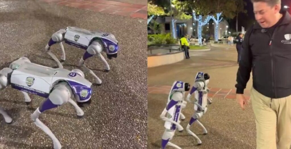 Según Gustavo Duque, los perros robots ayudarán a garantizar la seguridad junto a la Policía en Chacao