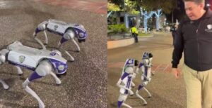 Según Gustavo Duque, los perros robots ayudarán a garantizar la seguridad junto a la Policía en Chacao