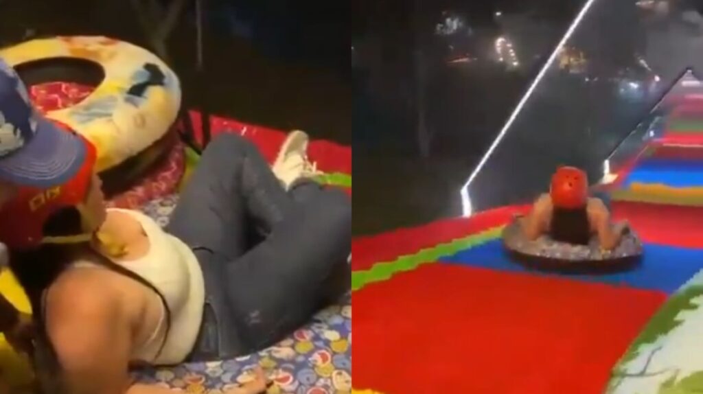 VIDEO: Una mujer se lanzó de un tobogán extremo, salió despedida y murió