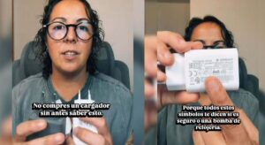 «si no tiene este símbolo, ni se te ocurra enchufarlo».